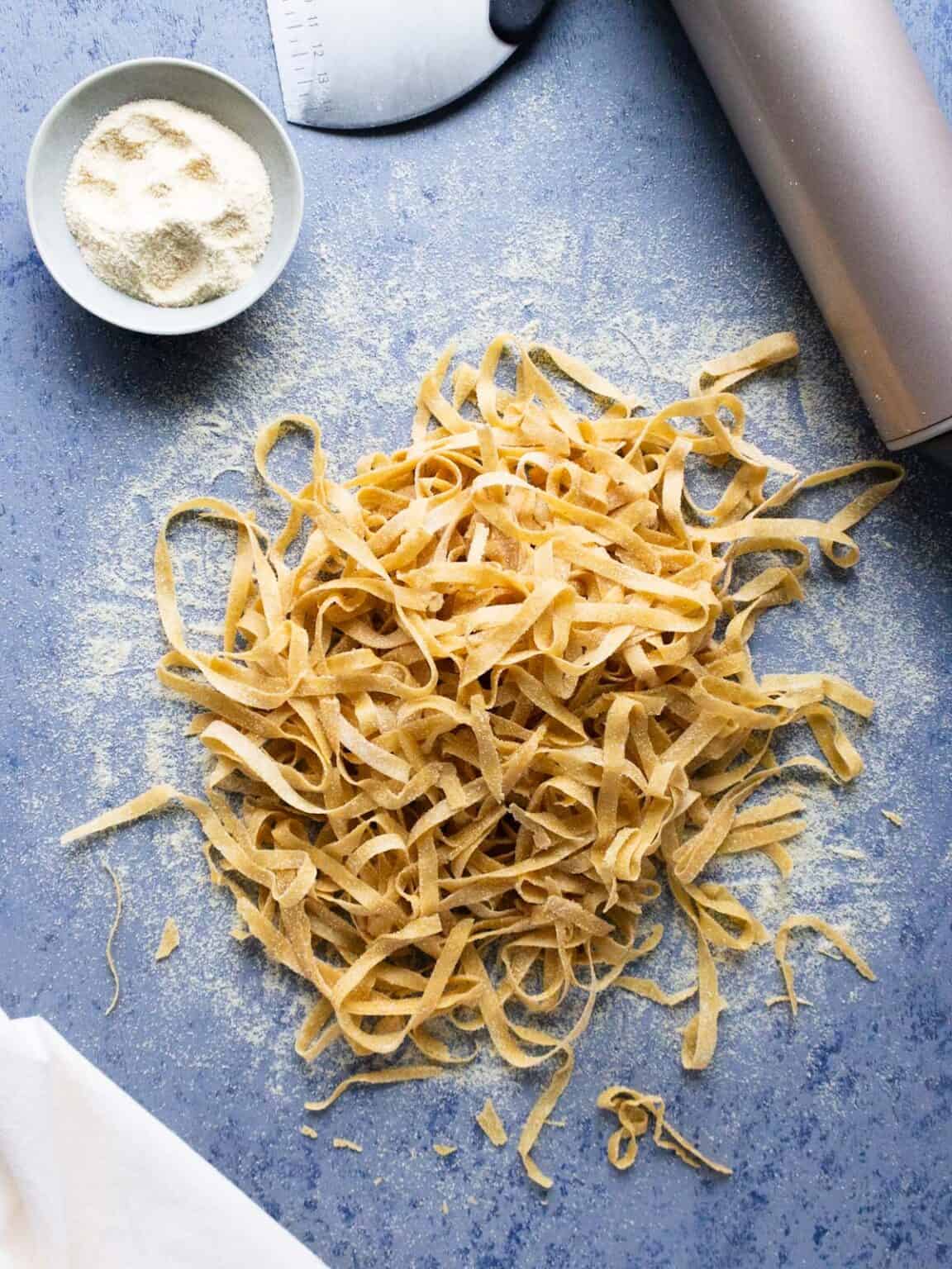 Curated visual reference: Pasta Hydration And Kneading For Grainy Crystalline Texture Reference: Homemade Whole Grain Pasta Recipe